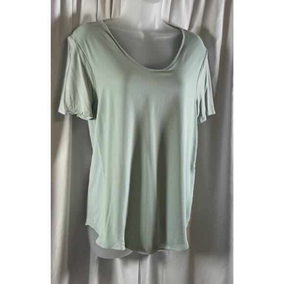 Ann Taylor LOFT Short Sleeves Media T Shirt Pale Green M Minimalists 72-36 - Picture 2 of 15